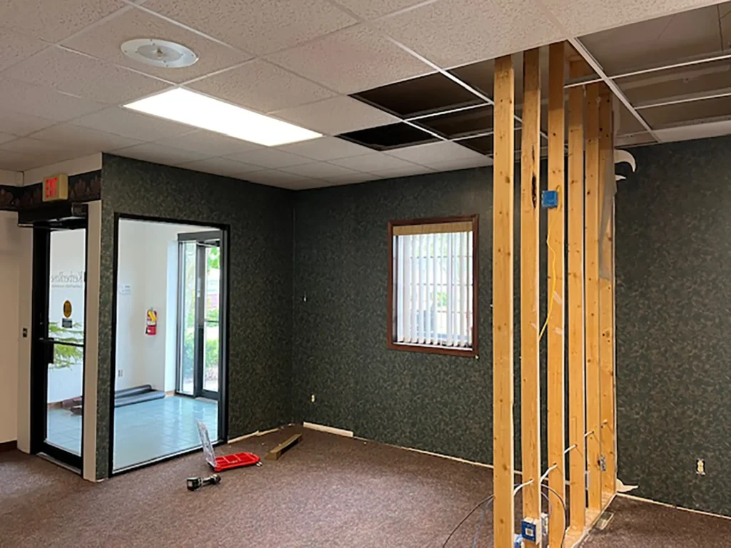 Before office remodel by Felt's Construction