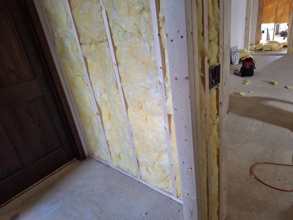 commercial doorway progress for Interior Remodel by Felts Construction