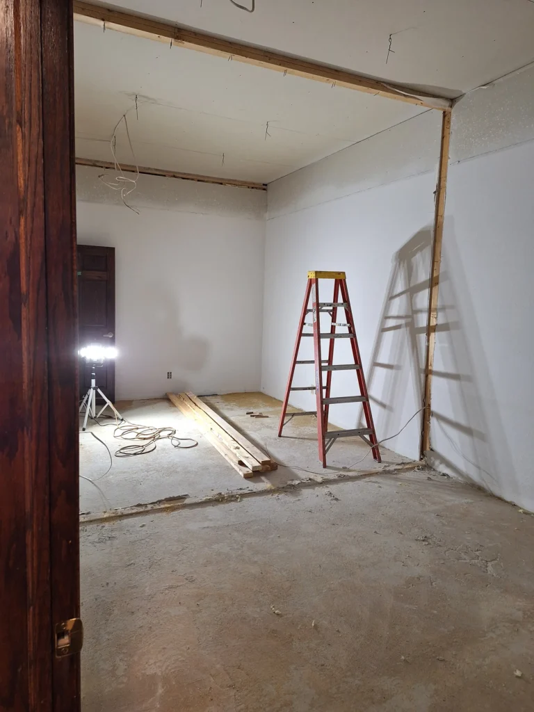 commercial offices progress for Interior Remodel by Felts Construction